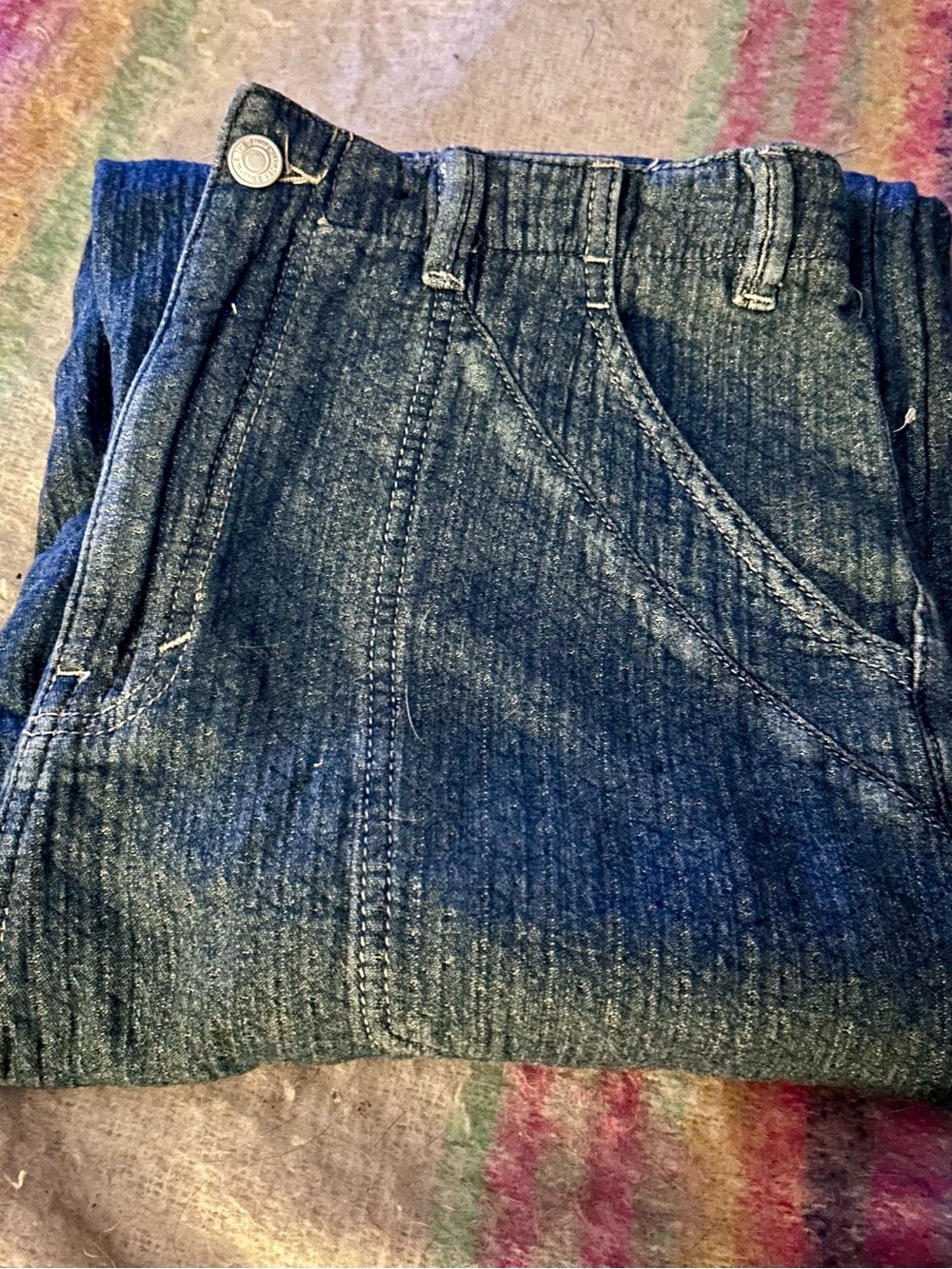 Free People NWOT We the Free  Midnight Voyage Dropped Boyfriend Jeans-M - Picture 4 of 9